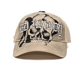 Kappe Ed Hardy - Gothic Skull Tab 5 Panel Trucker Cap - Dove