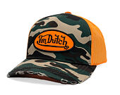 Kappe Von Dutch - Trucker - Classic Logo Camo/Orange