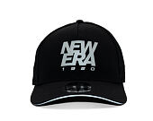 Kappe New Era - Branded Reflective 9FORTY M-CROWN A-Frame Trucker - Black