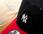 Kappe New Era - MLB Mini Logo Washed Contrast 9TWENTY - NY Yankees - Navy / Scarlet