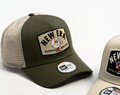 Kappe New Era - Branded Summer Patch 9FORTY A-Frame Trucker - New Olive