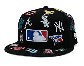 Kappe New Era - MLB All Over Logo 59FIFTY - Black