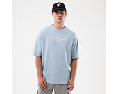 T-Shirt New Era - MLB Script Oversized Tee - NY Yankees - Sky Blue