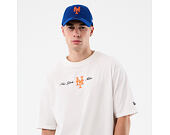 T-Shirt New Era - MLB Script Oversized Tee - NY Mets - White