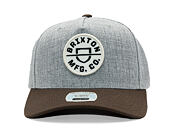 Kappe Brixton - Crest C Mp Snapback - Heather Grey/Pinecone Brown