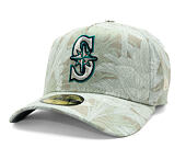 Kappe New Era - MLB Three Looms "Leafy Palm" 59FORTY A-Frame - Seattle Mariners - Stone