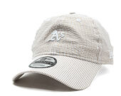 Kappe New Era - MLB Seersucker 9TWENTY - Oakland Athletics - Stone / White