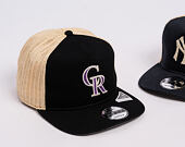 Kappe New Era - MLB "Summer Twine Grained" 9FIFTY - Colorado Rockies - Team Color / Open Market Tan