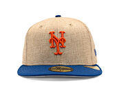 Kappe New Era - MLB "Summer Twine" 59FIFTY - NY Mets - Team Color / Open Market Tan