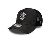 Kappe New Era - Faux Suede 9FORTY A-Frame Trucker - ASTON VILLA FC - Graphite