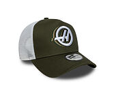 Kappe New Era - F1 Seasonal 9FORTY A-Frame Trucker - HAAS F1 - New Olive