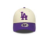 Kinder Kappe New Era - MLB League Essential 9FORTY - LA Dodgers - Cream / Purple