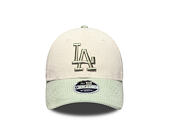 Kinder Kappe New Era - MLB Cord 9FORTY M-CROWN - LA Dodgers - Cream / Soft Grass