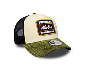 Kappe New Era - Branded Patch Cord 9FORTY A-Frame Trucker - Cream / New Olive