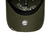 Kappe New Era - MLB Distressed Wordmark 9TWENTY - LA Dodgers - New Olive
