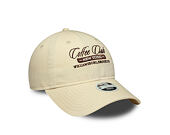 Damen Kappe New Era - Branded Cafe Slogan 9TWENTY - Cream / Deep Auburn