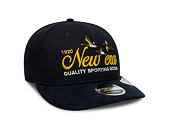 Kappe New Era - Branded Suede Pre-Curved 9FIFTY Retro Crown - Navy