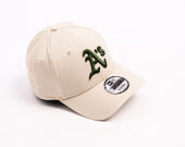 Kappe New Era - MLB League Essential 9FORTY - Oakland Athletics - Stone / Dark Green