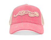 Kappe Ed Hardy - Embroidery Applique Cord 5 Panel Trucker Cap - Hot Pink