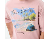 T-Shirt New Era - Branded Beach Graphic Oversized Tee - Pink Rouge