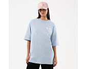 T-Shirt New Era - Branded Block Party Graphic Oversized Tee - Sky Blue