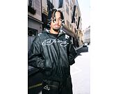 Jacke Ed Hardy - Mens Soaring Eagles Pu Hooded Vegan Leather Jacket - Black