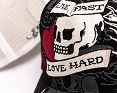 Kappe Ed Hardy - Unisex Live Fast Love Hard 5 Panel Trucker Cap - Black