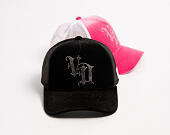 Damen Kappe Von Dutch - Baseball - Velvet Rhinestone Logo - Black