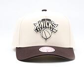 Kappe Mitchell & Ness - NBA Brown And Cream Pro Snapback - New York Knicks - Cream