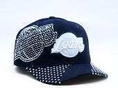 Kappe Mitchell & Ness - NBA Run Stitch Pro Snapback - Los Angeles Lakers - Blue
