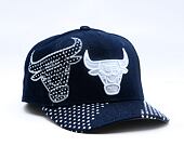 Kappe Mitchell & Ness - NBA Run Stitch Pro Snapback - Chicago Bulls - Blue