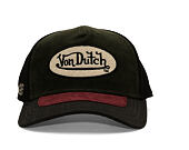 Kappe Von Dutch - Corduroy Oval Patch Baseball - Olive / Burgundy