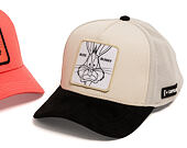 Kappe Capslab - Looney Tunes Trucker - Bugs Bunny Line Art Suede Visor - Off White / Black