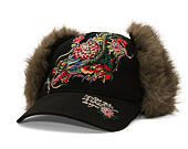 Kappe Ed Hardy - Crawling Dragon Trapper - Black