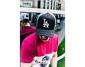 Kappe New Era - MLB Clean 9FORTY Trucker - LA Dodgers - Black / White