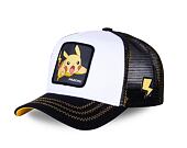 Kappe Capslab - Trucker Pokémon - Pikachu - Black / White