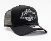 Kappe New Era - NBA Black on Black 9FORTY Trucker - LA Lakers - Black