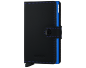 Geldbörse Miniwallet Secrid Matte Black & Blue