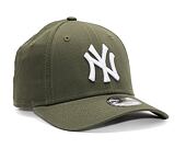 Kinder Kappe New Era 9FORTY Kids MLB Kids League Essential - NY Yankees - Olive / White