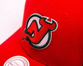 Kappe Mitchell & Ness NHL Team Ground 2.0 Pro Snapback New Jersey Devils Rot