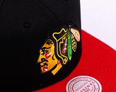 Kappe Mitchell & Ness - NHL Team 2 Tone 2.0 Snapback - Chicago Blackhawks - Black-Red