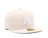 Kappe New Era - MLB Essential 59FIFTY - NY Yankees - Stone / White