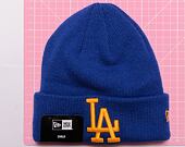 Kinder Mütze New Era MLB Kids League Essential Beanie - LA Dodgers - Blue Azure / Mellow Yello