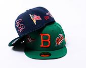 Kappe New Era 59FIFTY MLB Coops All Over Print Baltimore Orioles Cooperstown Team Color