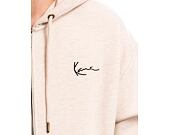 Pullover Karl Kani Chest Signature Os Full Zip Diner Hoodie vanilla melange