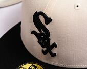 Kappe New Era 59FIFTY MLB Chicago White Sox Retro - Creme Weiß / Schwarz