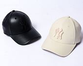 Damen Kappe New Era - 9FORTY Faux Leather - NY Yankees - Stone