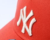 Kappe New Era - 9FORTY A-Frame League Essential - NY Yankees - Rust / Stone