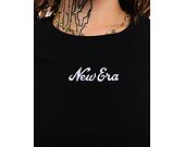Damen T-Shirt New Era - Script Tee Slim - Black / White