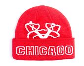 Mütze Mitchell & Ness - K.O. Knit  - Chicago Blackhawks - Red